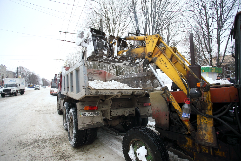Опубліковано план з очищення Тернополя від снігу на 17 листопада